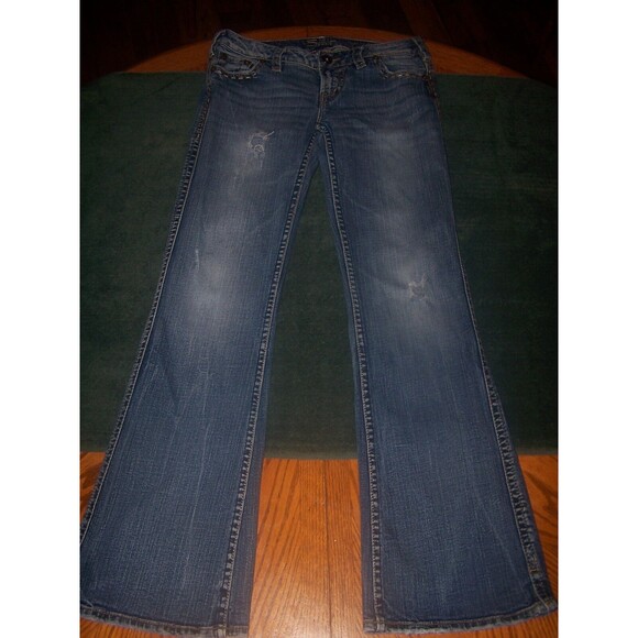 Silver Jeans Denim - BUCKLE SILVER Frances womens  STRETCH  JEANS Actual‎ 27X31